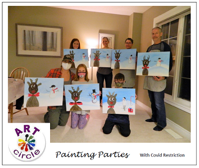 Art Circle Painting Party - Nov.28.20
