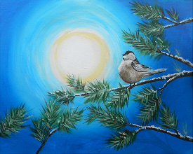 Srt Circle - Chickadee in Winter