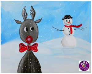 Art Circle - Rudolph & Snowman