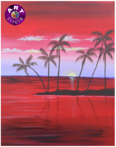 Art Circle - Red Tropics